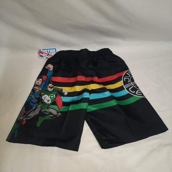 NEW Justice League Superman, Batman, Green Lantern boys swim trunks Size 7 - Picture 2 of 5